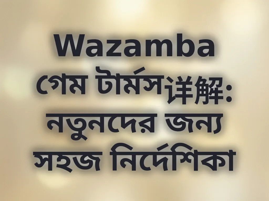ক্যাসিনো টার্মস গাইড